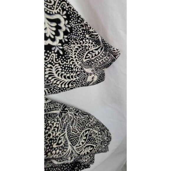 Vintage Bon Worth Large cardigan Open Front silky Kimono B/W flowy Rayon EUC - Picture 6 of 10